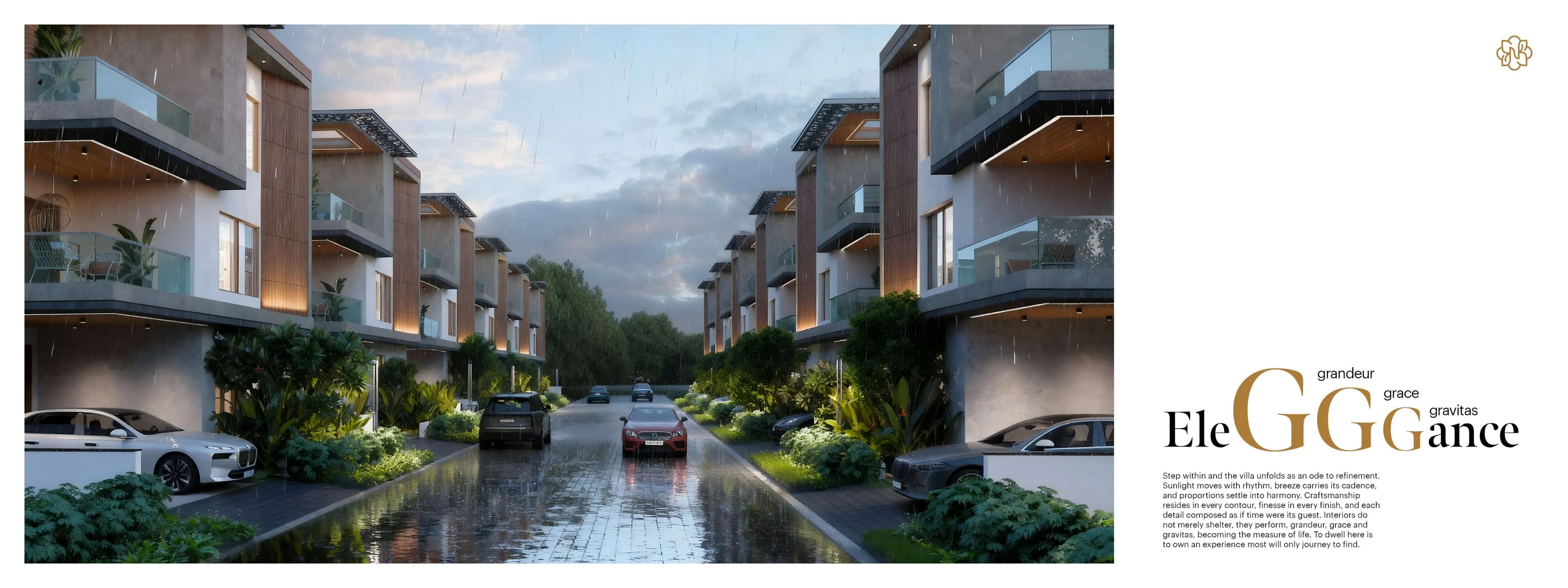 Nisarga villa streetscape
